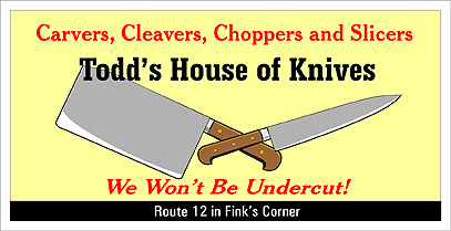 Todd's House of Knives billboard - thumbnail
